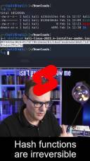 hash functions are irreversible