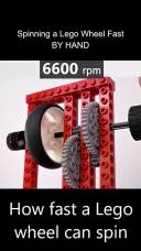 how fast a lego wheel can spin
