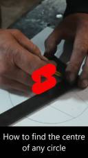 How to find the centre of any circle