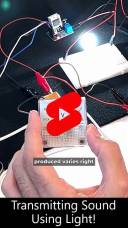 Transmitting sound using light