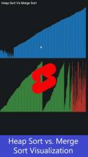 Heap Sort vs Merge Sort Visualization