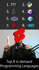 top 8 in demand programming languages