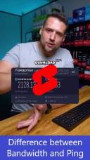 difference between bandwidth and ping