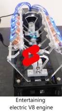 entertaining electric V8 motor
