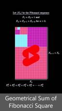 Geometrical sum of Fibonacci square