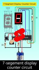 7-segment display counter circuit